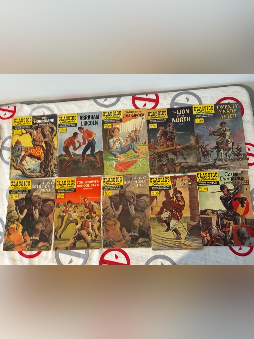 Classics Illustrated Vintage Comic Book Lot - Multicolor Covers
